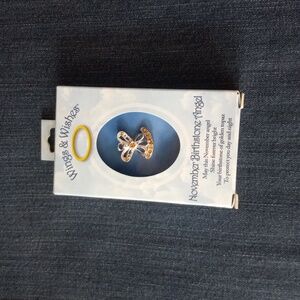 NWT Wings and Wishes November Birthstone Angel pin